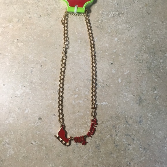 NWT🏷 Celebrate Shop Sleigh My Name Necklace - Picture 3 of 5
